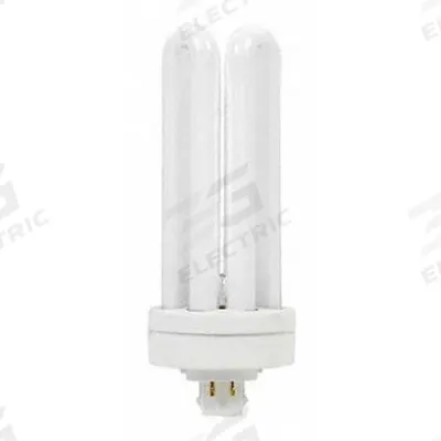 GE LAMPS Compact Fluorescent Bulb: 4-Pin (GX24q-3), T4, Fluorescent, 4100K - CFL Triple Twin-Tube Plug-In Lamps
