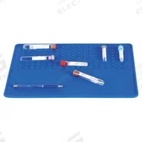 Ribbed Mat: Silicone, 14 7/8 in Overall Lg, 12 in Overall Wd, 1/10 in Thick, Blue, 1 Sheets (MPN 120747). Key specifications — Brand: HEATHROW SCIENTIFIC; Material: Silicone; Product Type: Ribbed Mat.