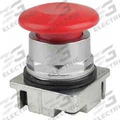SIEMENS Mushroom Head Push Button: 30 mm, Non-Metallic, Maintained (MPN 52PP2W2). Key specifications — Action: Maintained; Brand: SIEMENS; Series: 52; Push Button Material Type: Non-Metallic.