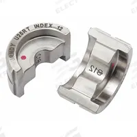 BURNDY Upper and Lower Crimping Die: 1/0 AWG Copper Lug, YA/YS, 1 Sizes, 12 ton Max Crimping Force (MPN U25RT). Key specifications — attr511073: YA; attr511072: Copper; attr473934: BURNDY; attr511069: Pink; attr542116: 1/0 AWG Copper Lug; attr511067: Y750.
