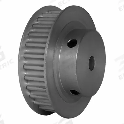 Dayton Timing Pulley: Modified Curvilinear, Fixed, For GT Timing Belt Section - GT Section Fixed-Bore Timing Pulleys with Hub