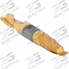 CLEVELAND Square End Mill: High Speed Steel, TiN Coated, Double End, 2 Flute, 1" Mill Dia (MPN C33688)