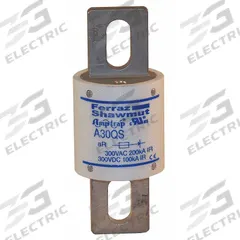 Semiconductor Fuse: A30QS Series, Fast-Acting, 700 A, 300 V AC, 300 V DC DC Volt Rating (MPN A30QS700-4). Key specifications — Series: A30QS; Brand: MERSEN; Voltage Type: AC/DC.