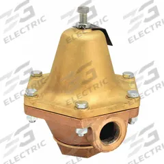 CASH VALVE Pressure Regulator: Bronze, FNPTF x FNPTF, 1 in Inlet Connection Size, 20 psig to 60 psig (MPN BZESSSZTS01AD3-0040). Key specifications — Brand: CASH VALVE.