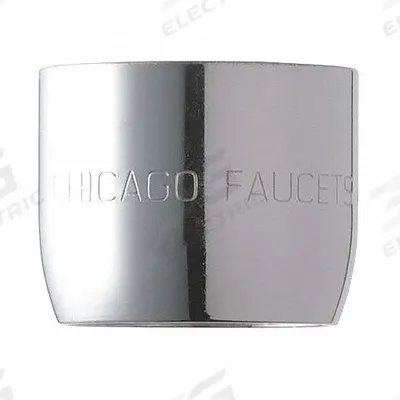 CHICAGO FAUCETS Outlet: 1.5 gpm Flow Rate, Aerated Flow Outlet, Brass, Chrome Finish, Female - Faucet Aerators & Outlets