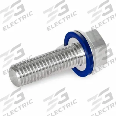 JW WINCO Hygienic Hex Head Screws: Stainless Steel, Partially Threaded, M4, 14 mm Min Thread Lg - Low-Profile Hygienic Hex Head Screws with Sealing Washer