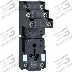 SCHNEIDER Relay Socket: 12 A Rating, DIN-Rail & Surface Socket Mounting, 8 Pins, K Socket (MPN RXZE2S108M). Key specifications — Brand: SCHNEIDER.