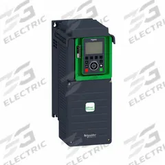 SCHNEIDER Variable Frequency Drive: In Phase Three, Out Phase Three, 15 hp, IP20, No Bypass, Compact (MPN ATV630U75S6X). Key specifications — Style: Compact; Color: Black/Green; Output Phase: Three.
