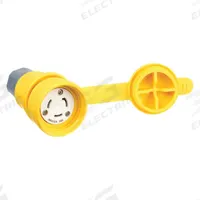 HUBBELL Locking Connector: Non-NEMA, Yellow, 125/250V AC, 30 A Current Rating, 3 Poles, 3 Wires (MPN HBL29W08). Key specifications — Brand: HUBBELL.