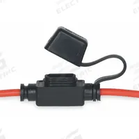 LITTELFUSE In-Line Fuse Holder: Non-Rejection Block Style, 1 Pole, 32 V DC Rating, Wire Leads (MPN FHM2). Key specifications — Compatible Fuse Series: AF2; Brand: LITTELFUSE.