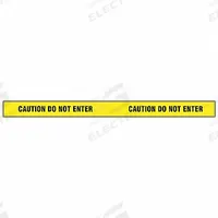 APPROVED VENDOR Barricade Tape: 180 ft Lg, 2 in Wd, Caution Do Not Enter Legend, Vinyl, Yellow Color (MPN 2IN W X 60 YDS). Key specifications — Tape Message: Caution Do Not Enter; Message Color: Black; Brand: APPROVED VENDOR.