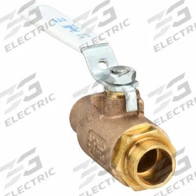 APOLLO Manual Two-Way Ball Valve: 3/4 in Size, Bronze, Straight, Sweat x Sweat - Bronze Ball Valves