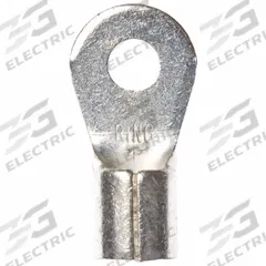 3M Ring Terminal: Bare, 1/4 in Stud Size, 4 AWG to 4 AWG Wire Sizes, 1,000 V, Brazed Barrel & Seam (MPN M4-14RK). Key specifications — Brand: 3M.
