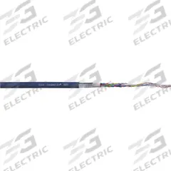 CHAINFLEX Bus Cable: (2) Pr 20 AWG, TPR, Order by the Foot, CAN-Bus, Purple (MPN CFBUS-022-1). Key specifications — Bus System: CAN-Bus; Conductor Grouping: (2) Pair 20 AWG; Minimum Bend Radius Factor - Fixed: 5 x OD; Minimum Bend Radius Factor - Flexible: 8 x OD; Shielding: Shielded; Brand: CHAINFLEX.