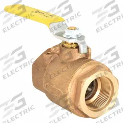 APOLLO Manual Two-Way Ball Valve: 1 1/4 in, Bronze, Straight, Female SAE x Female SAE, Full Port (MPN 7790601). Key specifications — Brand: APOLLO; Handle: Lever.