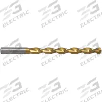 CHICAGO-LATROBE Taper Length Drill Bit: 17/64", 135° Split Point, TiN-Coated HSS, Parabolic Flute (MPN 55249). Key specifications — attr1233898: 0.2656.