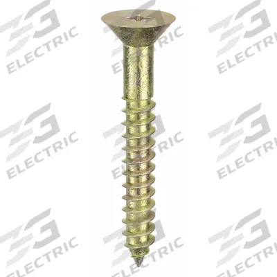 APPROVED VENDOR Concrete Anchor Screw: 2 in Overall Lg, 1/4 in Dia, Steel, Zinc Yellow - Flat-Head Screw Anchors