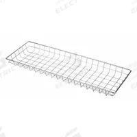 MARLIN STEEL WIRE PRODUCTS Storage Basket: Material Handling Basket, Steel, Chrome-Plated, Silver (MPN 126-12)
