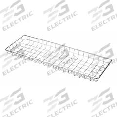 MARLIN STEEL WIRE PRODUCTS Storage Basket: Material Handling Basket, Steel, Chrome-Plated, Silver (MPN 126-12)