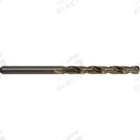CLEVELAND Taper Length Drill Bit: 3/16", 118° Notched Point, Straw/Bronze Cobalt, Tang Shank (MPN C14915). Key specifications — attr1233898: 0.1875.