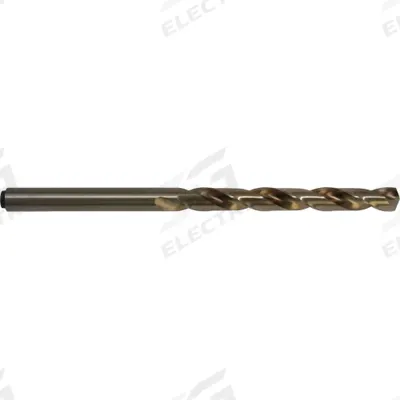 CLEVELAND Taper Length Drill Bit: 3/16", 118° Notched Point, Straw/Bronze Cobalt - Tang-Shank Cobalt Taper-Length Drill Bits