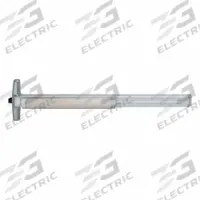 VON DUPRIN Exit Device: Chrome (MPN QEL33ANL-OP 3 26D). Key specifications — Color: Gray; Product Type: Exit Device; Ligature Resistance: Not Ligature-Resistant; Brand: VON DUPRIN; Exit Device Type: Rim; Outside Trim Type: Lever; Exit Bar Style: Touchbar; ADA Compliant: No.