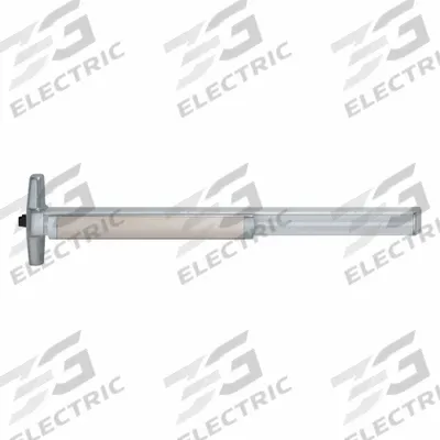 VON DUPRIN Exit Device: Chrome (MPN QEL33ANL-OP 3 26D) - Rim Push Bars