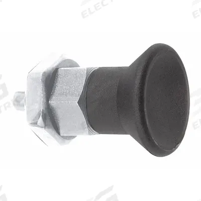 KIPP Indexing Plunger: Nonlocking, SS, 1/2"-13 Thread - Nonlocking Short-Pin Pull-Knob Indexing Plungers with Jam Nut