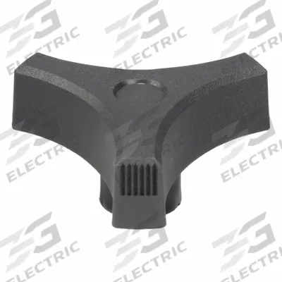 INNOVATIVE COMPONENTS Hand Knob: 3 Point, Plastic w/ Steel Thread, 5/16"-18 Thread - 3-Arm Knobs with Threaded Hole