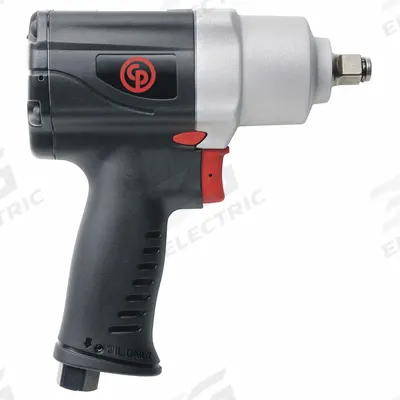 CHICAGO PNEUMATIC Air Impact Wrench: Compact, 1/2 in Drive, Pistol-Grip, Square, Std - Compact Pistol-Grip Impact Wrenches