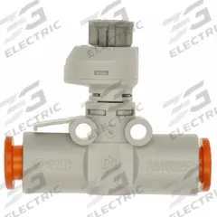 SMC Speed Controller: In-Line Fitting, Screw, M5 Valve Body Size, 1/4 in Push to Connect Tube (MPN AS1002FS-07). Key specifications — attr947203: Brass/PBT; attr947205: SMC.