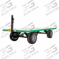 VALLEY CRAFT Quad-Steer Trailer: 2,000 lb Cap, 96 in L x 48 in W x 20 in H Deck, 14 ga Deck Gauge (MPN F83978). Key specifications — Brand: VALLEY CRAFT; Color: Green; Hitch Type: Pin & Clevis.