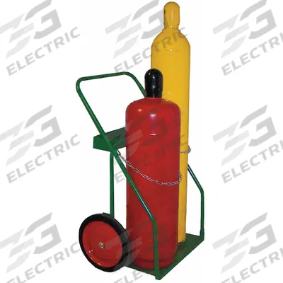 SAFTCART Cylinder Hand Truck: 400 lb, Side by Side, 2 Cylinder - Welding Cylinder Hand Trucks