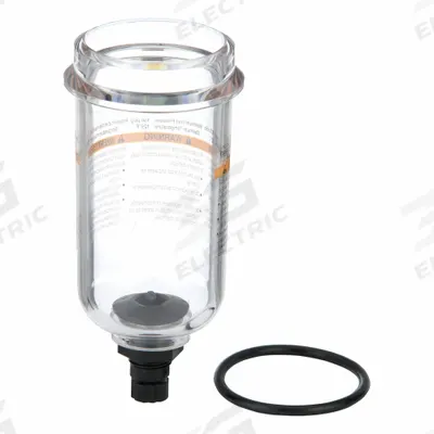Parker Poly bowl 06F w/ twist drain kit: Polycarbonate, 06F - Replacement Bowls