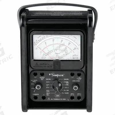 SIMPSON ELECTRIC Analog Multimeter: 1,000 V Max AC Volt Measurement - Analog Multimeters