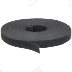 VELCRO BRAND Hook-and-Loop Cable Tie Roll: 75 ft Lg, 1.5 in Wd, 50 lb Tensile Strength, Black (MPN 189662). Key specifications — Color: Black; Material: Polypropylene; Brand: VELCRO BRAND.