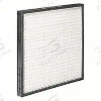 GRAINGER Minipleat Air Filter: 24 in x 24 in x 2 in, Synthetic, Plastic, No Header, Downstream Face (MPN 911TF9). Key specifications — Brand: GRAINGER; Frame or Header Material: Plastic; Media Material: Synthetic.