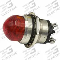 DIALIGHT Panel Indicator Light: 25 mm Panel Mounting Hole Dia, LED, Red, Protruding Head, 556 (MPN 5563504304F). Key specifications — Brand: DIALIGHT; Electrical Connection: Screw Terminal.
