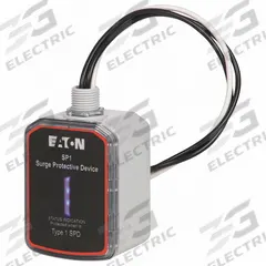 EATON Surge Protection Device: Three Phase, 277/480V AC Wye, 1200V (L-N)/2000V (L-L), 277/480 V (MPN SP1-480Y). Key specifications — Voltage: 277/480V AC Wye; Max. Continuing Operating Voltage: 277/480 V; Voltage Protection Rating: 1200V (L-N); Enclosure Material: Advanced Polymer; Enclosure NEMA Rating: NEMA 4; Max. Surge Current per Mode: 50 kA; Brand: EATON.
