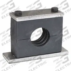 BEHRINGER PIPE SYSTEMS Vibration-Dampening Beta Clamp: Ribbed Bore, Steel Clamp, For 1 Lines (MPN SH30675-PP)