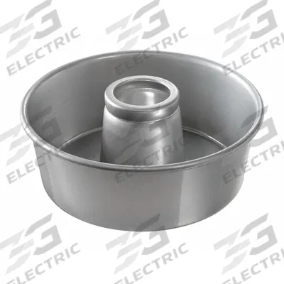 CHICAGO METALLIC Cake Pan: Aluminized Steel, Glazed, Solid, 10 in Overall Dia - Tube & Bundt Pans