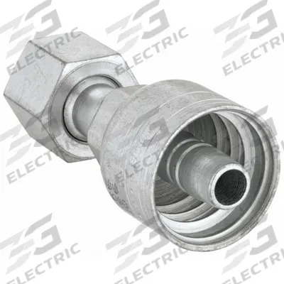 WEATHERHEAD Hydraulic Crimp Fitting: Steel x Steel, Straight, -6 For Hose Dash Size - Weatherhead Crimp Hydraulic Hose Fittings with ORS Connection