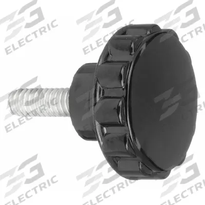 DAVIES Hand Knob: Fluted, Thermoset, 1/4"-20 Thread, 20 mm Thread Lg - Fluted Knobs with Threaded Stud