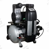 JUN-AIR Electric Air Compressor: Oil Free, 2 hp, 4.5 cfm, 120 psi Max Op Pressure, 10.57 gal Tank (MPN 1203560). Key specifications — attr50806: 230V AC; attr50800: 4.5 cfm; attr100072: Desiccant Air Dryer; attr50788: JUN-AIR.