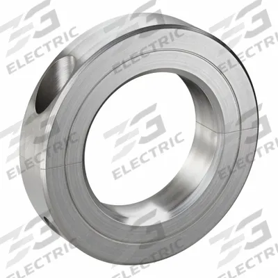 CLIMAX METAL PRODUCTS Shaft Collar: 2-Piece, Inch, Round, Clamp-On, 1 7/16 in Bore Dia - Stainless Steel Recessed-Screw Shaft Collars