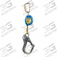 WERNER Self-Retracting Lifelines: Aluminum Rebar Hook Anchor, Harness Steel Carabiner, 22 in Line (MPN R590006-R). Key specifications — Brand: WERNER; ANSI SRL Class (2021): Class 1; ANSI SRL Type: SRL; RFID Equipped: No; Lifeline Material: Synthetic Fiber; Series: R5900; Sealed: No; Anchorage End Connection Type: Rebar Hook.