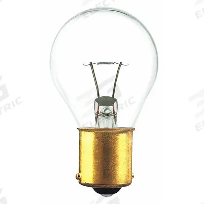 APPROVED VENDOR Incandescent Bulb: Incandescent, Single Contact Bayonet (BA15s), (S) Sign - BA15s Single-Contact Bayonet Base Lamps