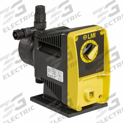 LMI PUMPS Chemical Metering Pump: Solenoid, 115/230V AC, PVDF Head, PTFE Diaphragm - Compact Solenoid-Driven Diaphragm Metering Pumps
