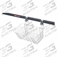 FASTTRACK Wire Basket: Steel, 24.1 in x 8.5 in x 12.6 in, 50 lb Load Capacity (MPN 1784453). Key specifications — Brand: FASTTRACK; Includes: Hardware; Material: Steel; Product Type: Wire Basket.