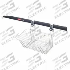 FASTTRACK Wire Basket: Steel, 24.1 in x 8.5 in x 12.6 in, 50 lb Load Capacity (MPN 1784453). Key specifications — Brand: FASTTRACK; Includes: Hardware; Material: Steel; Product Type: Wire Basket.